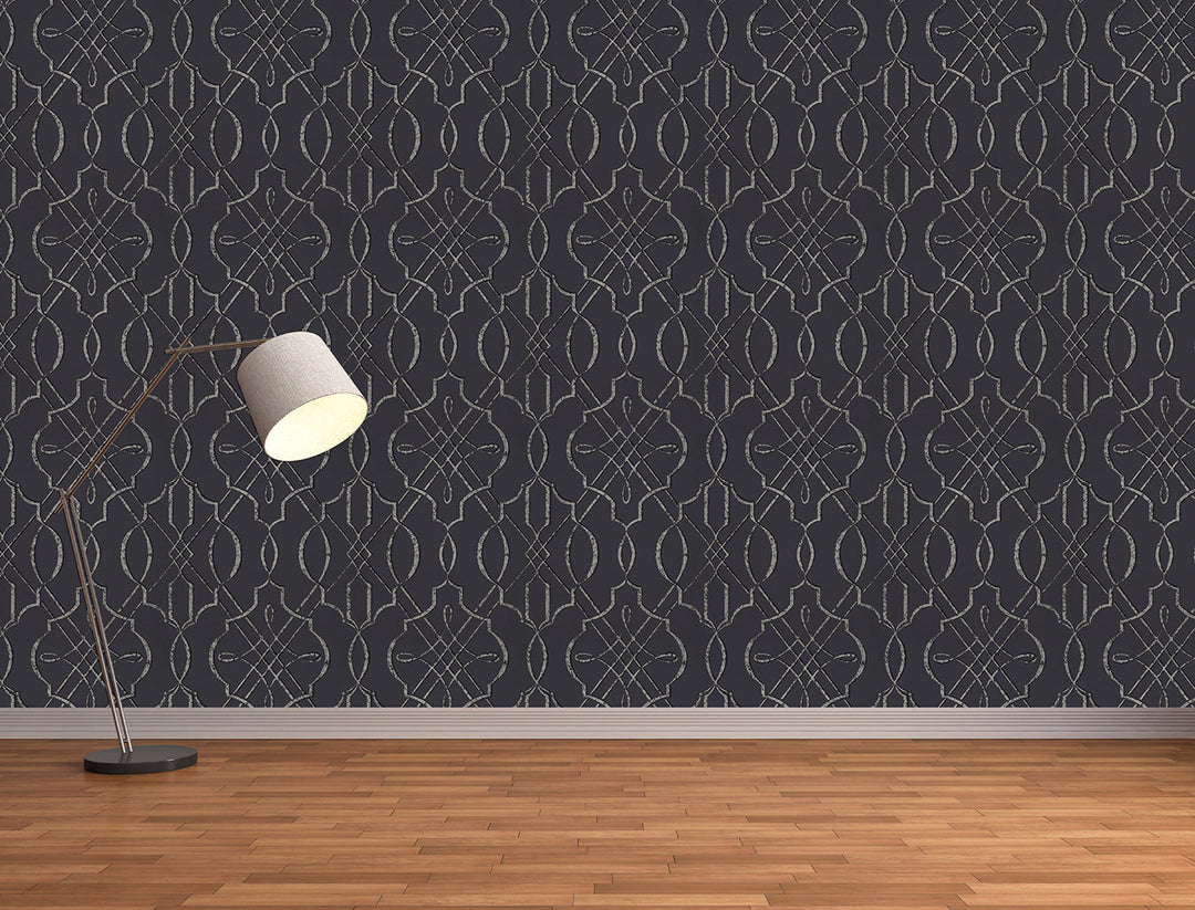 Tower Bridge Hm Ebony Honeycomb Wallpaper Skg08591