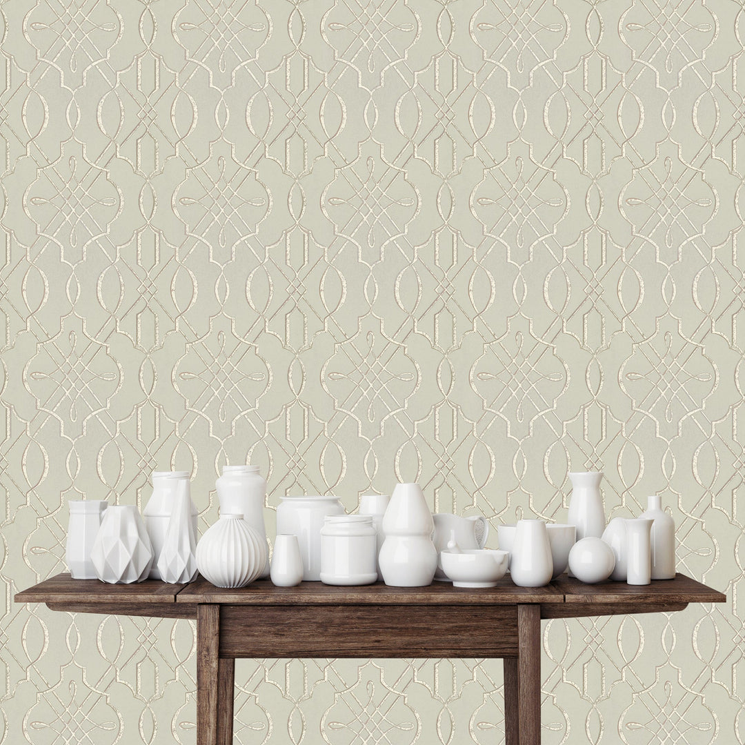 Tower Bridge Hm Linen Honeycomb Wallpaper Skg08593