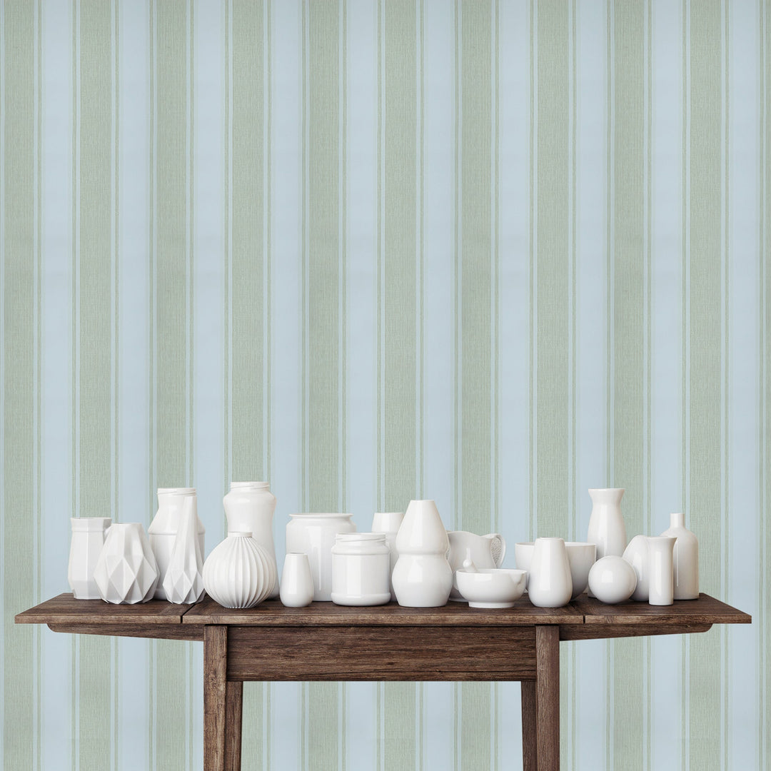 Tower Bridge Hm Ivory Pinstripe Wallpaper Skg86682