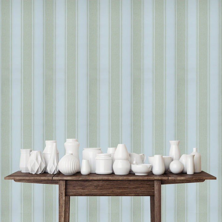 Tower Bridge Hm Ivory Pinstripe Wallpaper Skg86682