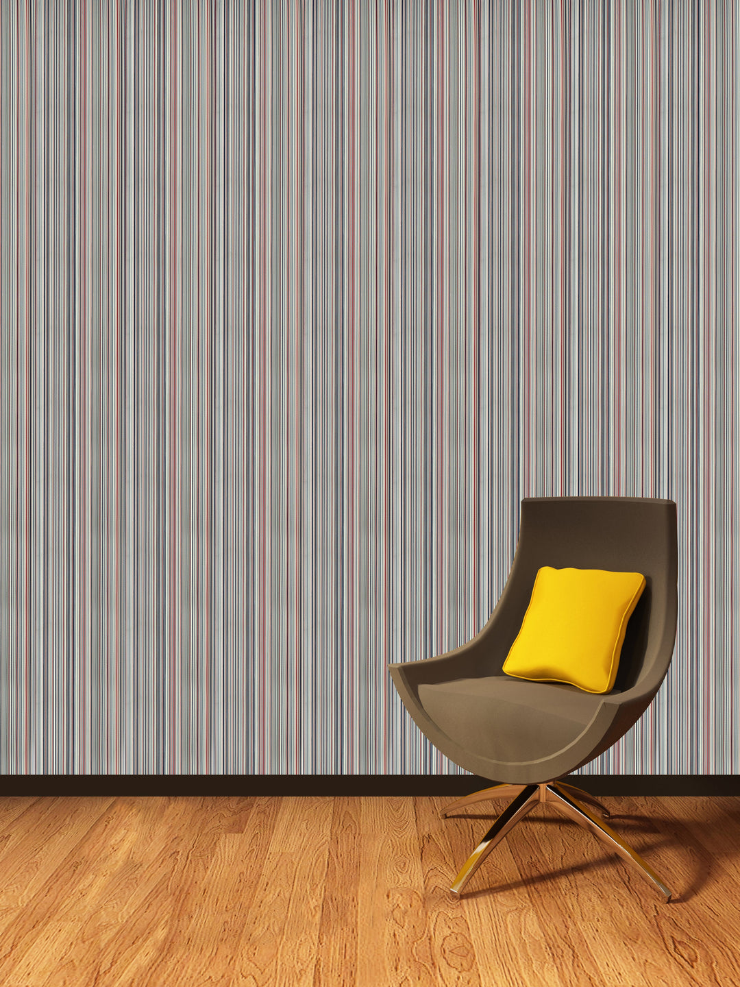 Tower Bridge Nj Taupe Stripes Wallpaper Skf08843