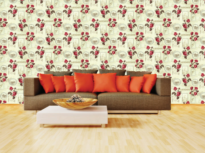 Tower Bridge Nj Vintage Rose Wallpaper Skf22461