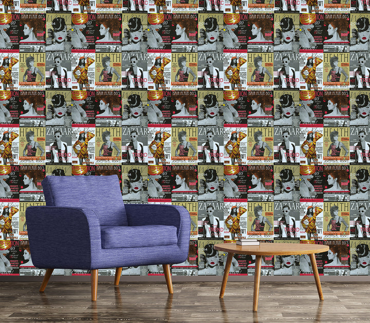 Trafalgar Square Dg Retro Collage Wallpaper Skn1012