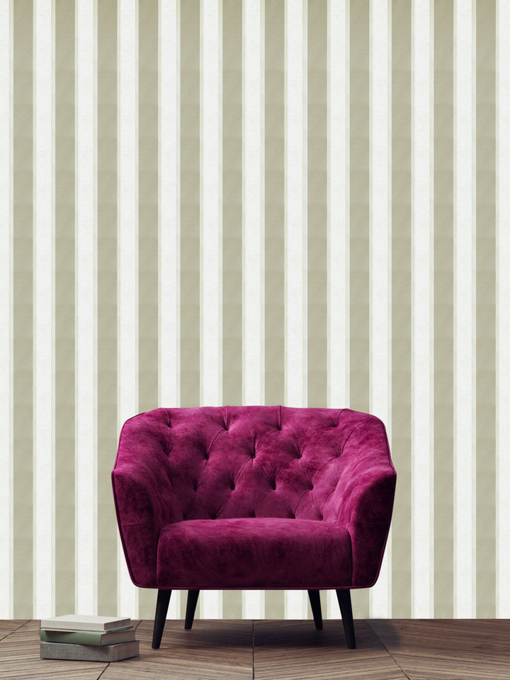Trafalgar Square Dg Beige Stripe Wallpaper Skn1021
