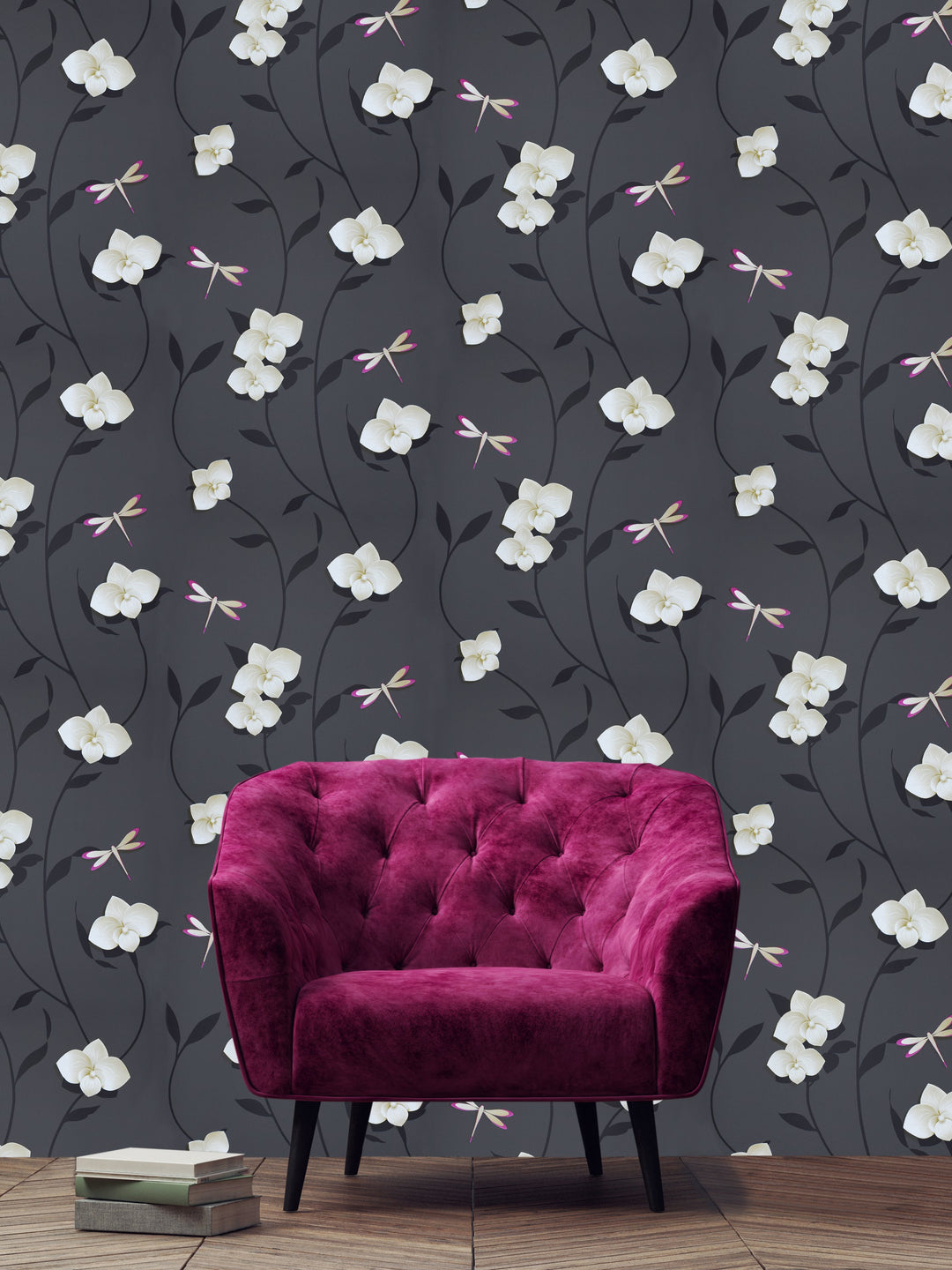 Trafalgar Square Dg Night Petals Wallpaper Skn1030