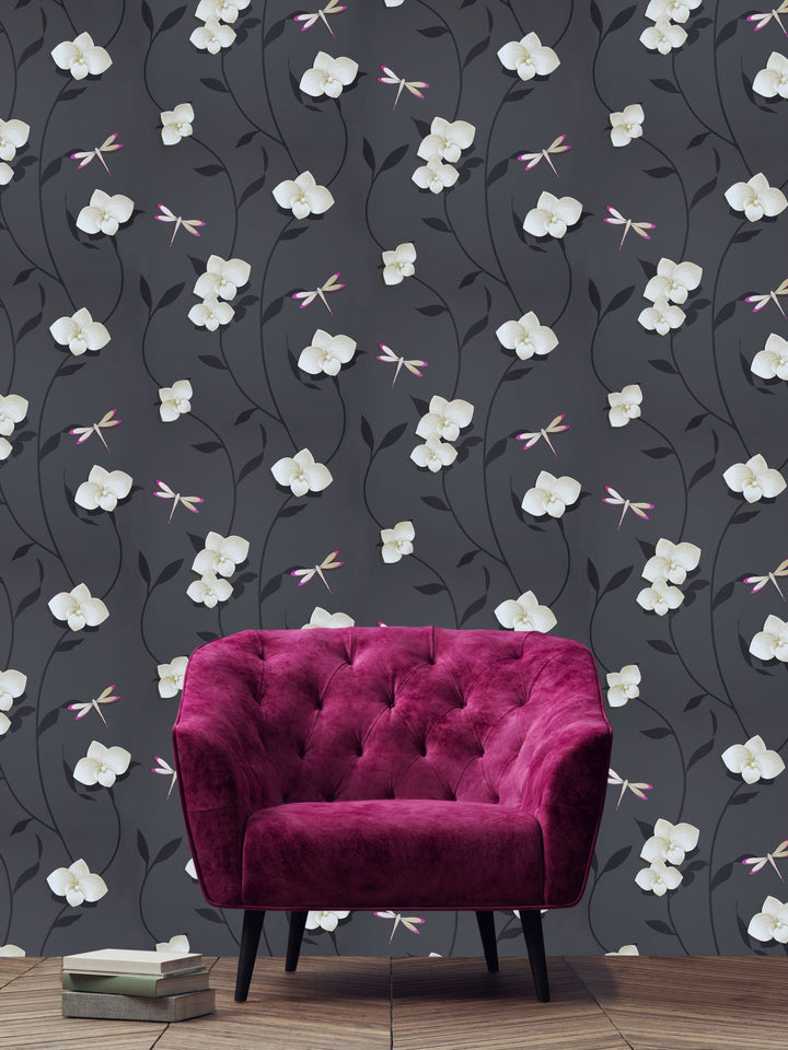 Trafalgar Square Dg Night Petals Wallpaper Skn1030