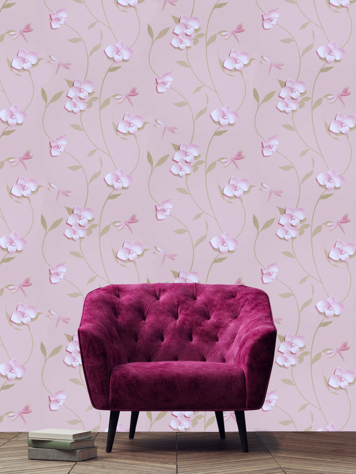 Trafalgar Square Dg Blush Petals Wallpaper Skn1039