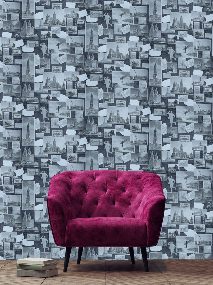 Trafalgar Square Dg Pixel Charcoal Wallpaper Skn1909