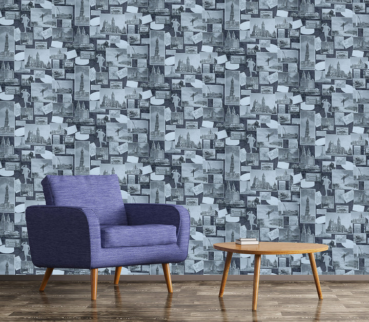 Trafalgar Square Dg Pixel Charcoal Wallpaper Skn1909