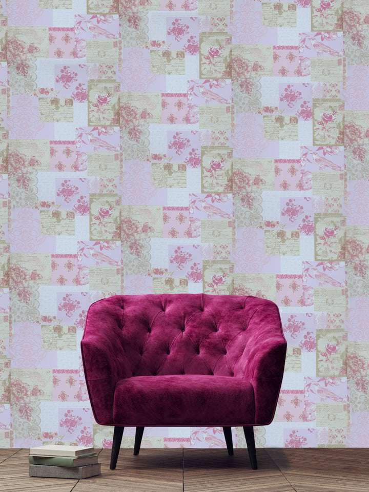 Trafalgar Square Dg Pink Bloom Wallpaper Skn1927