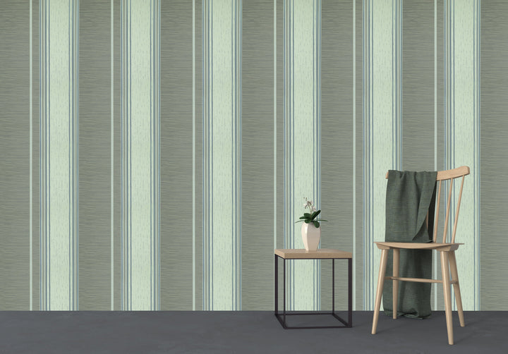 Trafalgar Square Lv Pistachio Stripe Wallpaper Skn1996