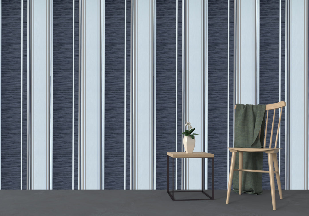 Trafalgar Square Lv Onyx Stripe Wallpaper Skn1998