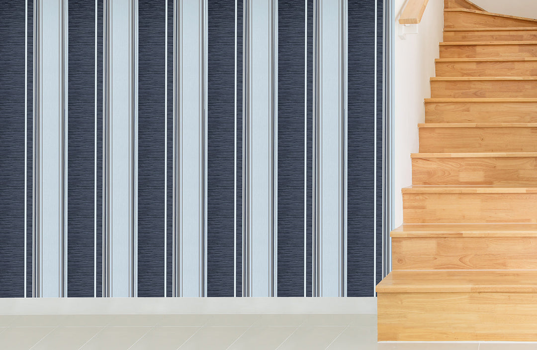 Trafalgar Square Lv Onyx Stripe Wallpaper Skn1998