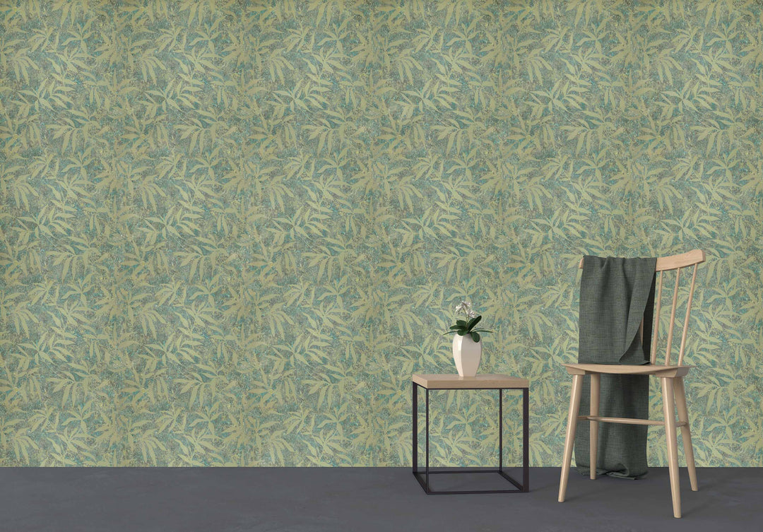Trafalgar Square Lv Sage Leaf Wallpaper Skn2128