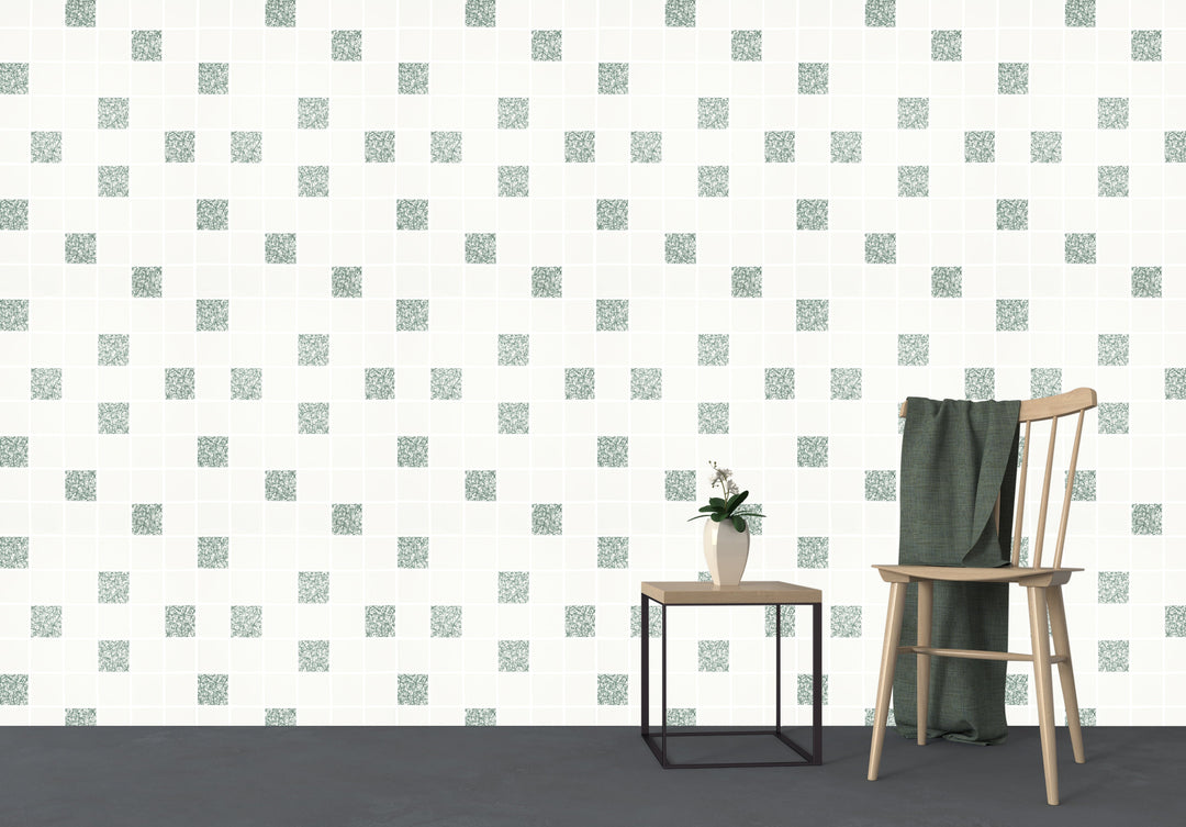 Trafalgar Square Lv Mint Mosaic Wallpaper Skn2187