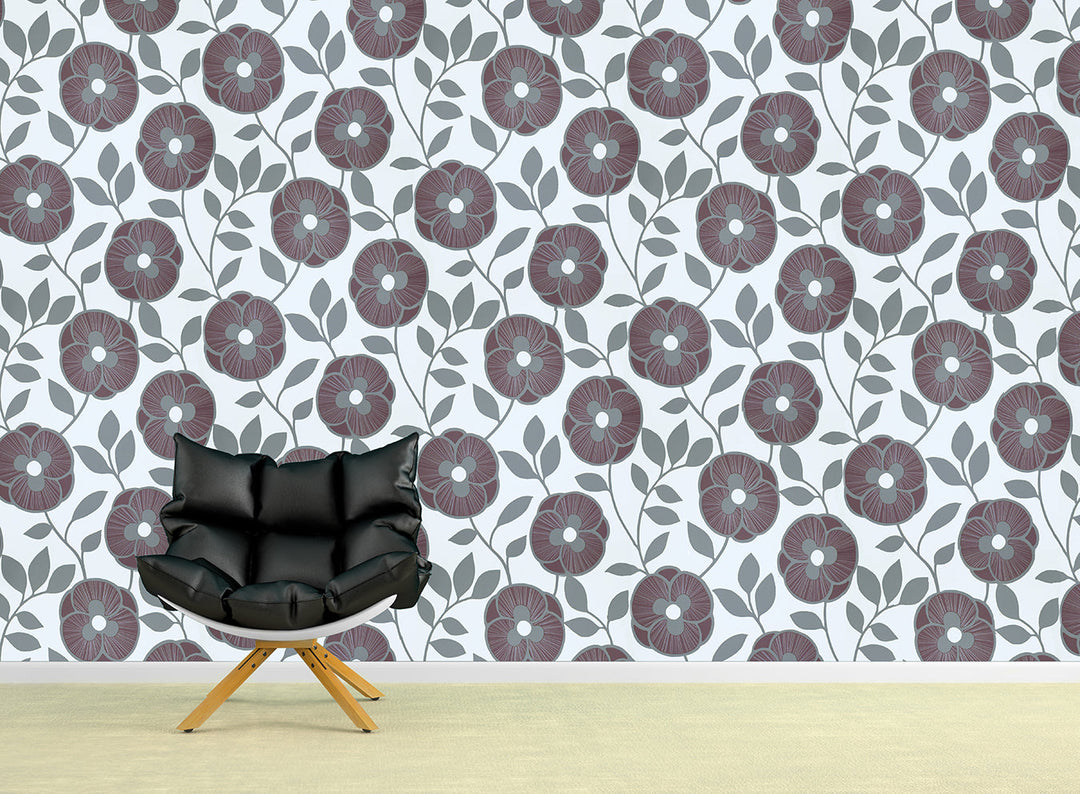 Trafalgar Square Ck Charcoal Petal Wallpaper Sku61-791