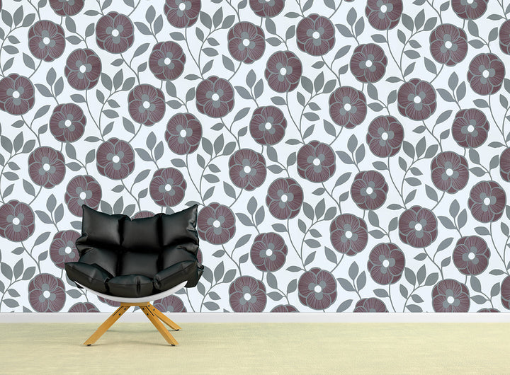 Trafalgar Square Ck Charcoal Petal Wallpaper Sku61-791