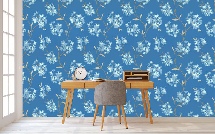Trafalgar Square Ck Cobalt Bloom Wallpaper Sku31-292