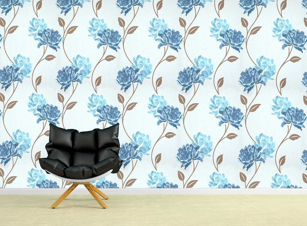 Trafalgar Square Ck Aqua Leaf Wallpaper Sku41-120