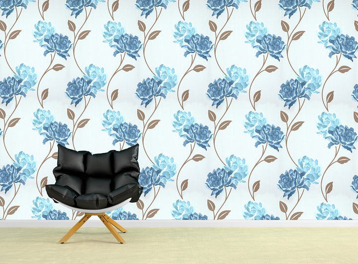 Trafalgar Square Ck Aqua Leaf Wallpaper Sku41-120