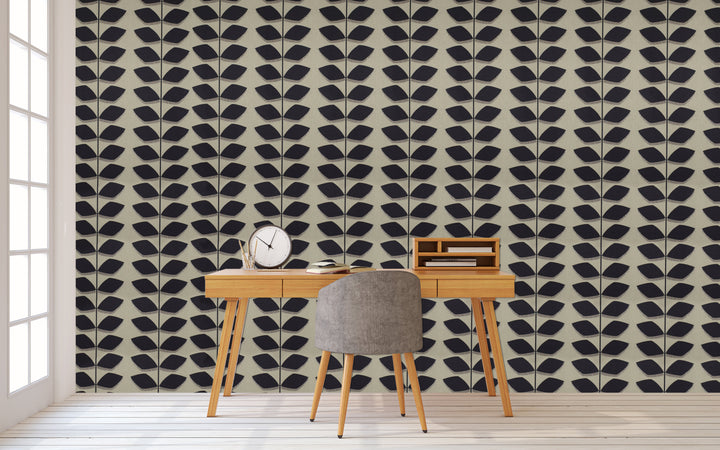 Trafalgar Square Ck Geo Charcoal Wallpaper Sku42-220