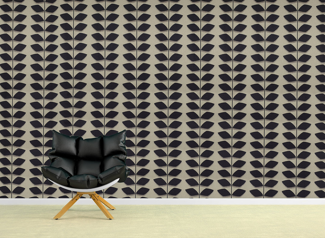 Trafalgar Square Ck Geo Charcoal Wallpaper Sku42-220