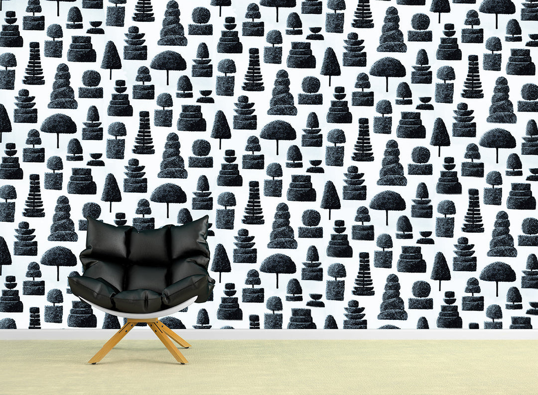 Trafalgar Square Ck Mono Geometric Wallpaper Sku42-238