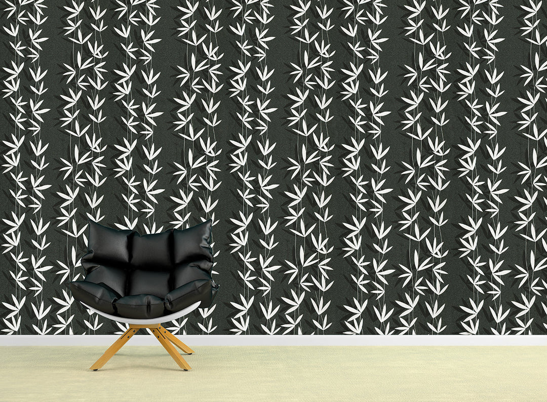 Trafalgar Square Ck Ebony Leaf Wallpaper Sku69242