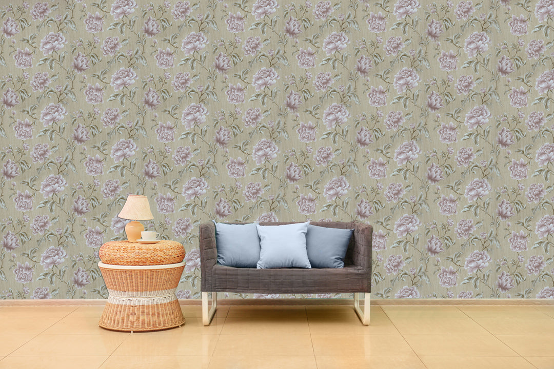 Wellington Lilac Bloom Wallpaper Hm20105