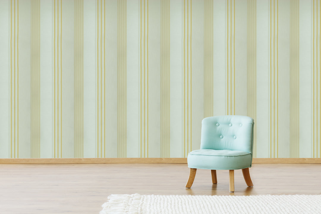 Wellington Olive Stripe Wallpaper Hm20301