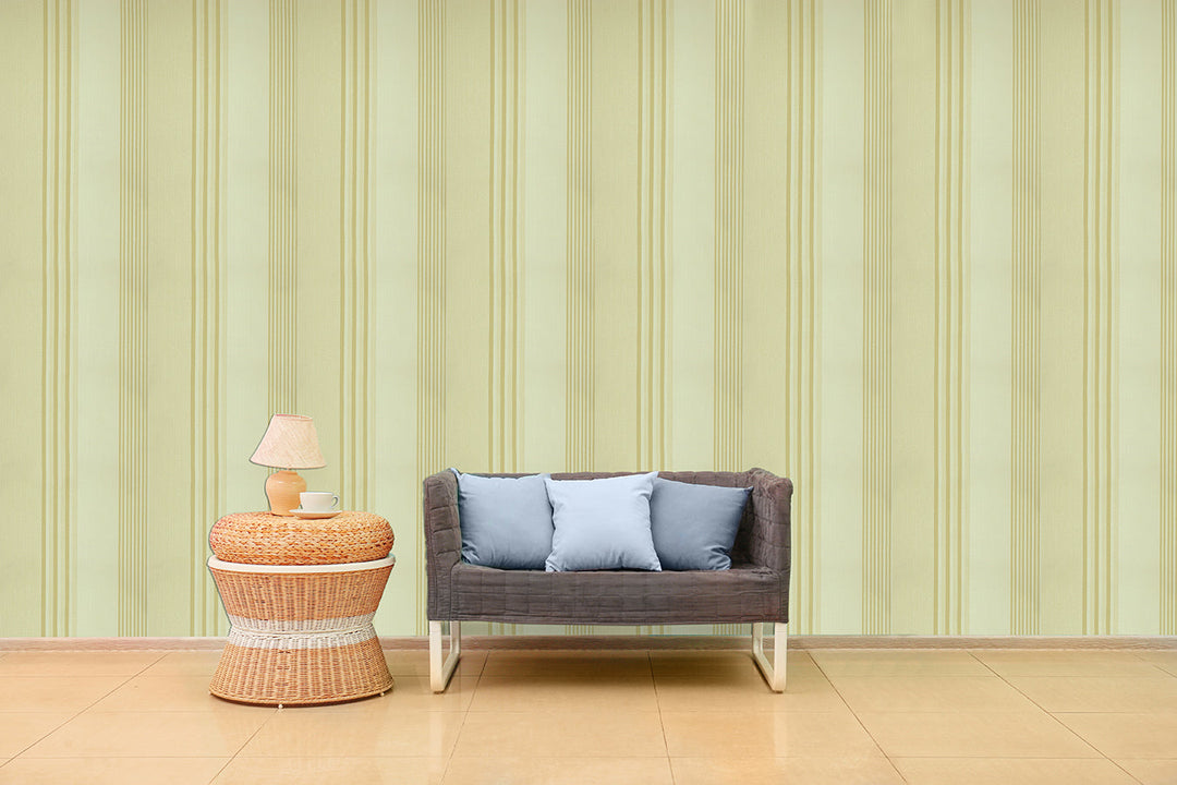 Wellington Pistachio Stripe Wallpaper Hm20302