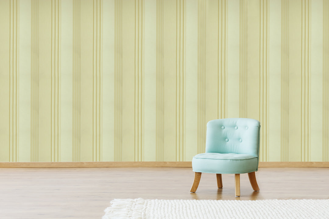 Wellington Pistachio Stripe Wallpaper Hm20302