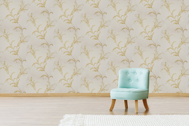 Wellington Vanilla Vine Wallpaper Hm20503
