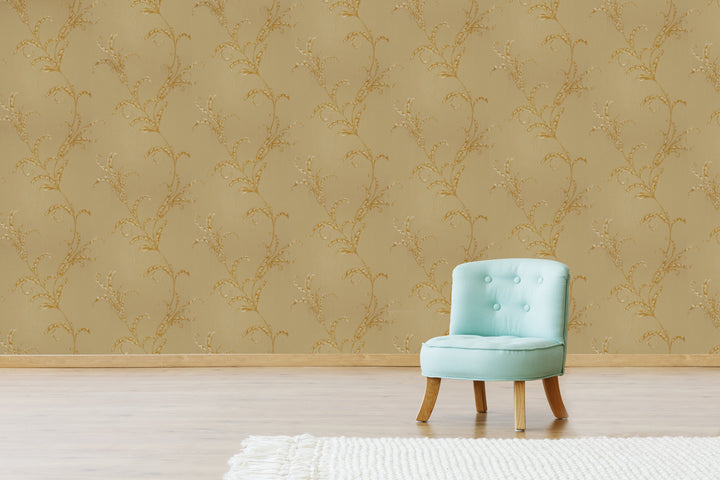 Wellington Champagne Bloom Wallpaper Hm20504
