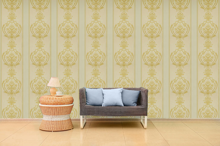 Wellington Opal Medallion Wallpaper Hm20802