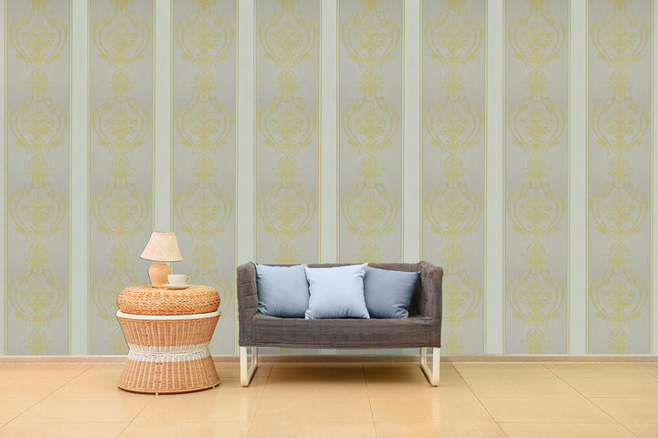 Wellington Pearl Medallion Wallpaper Hm20803