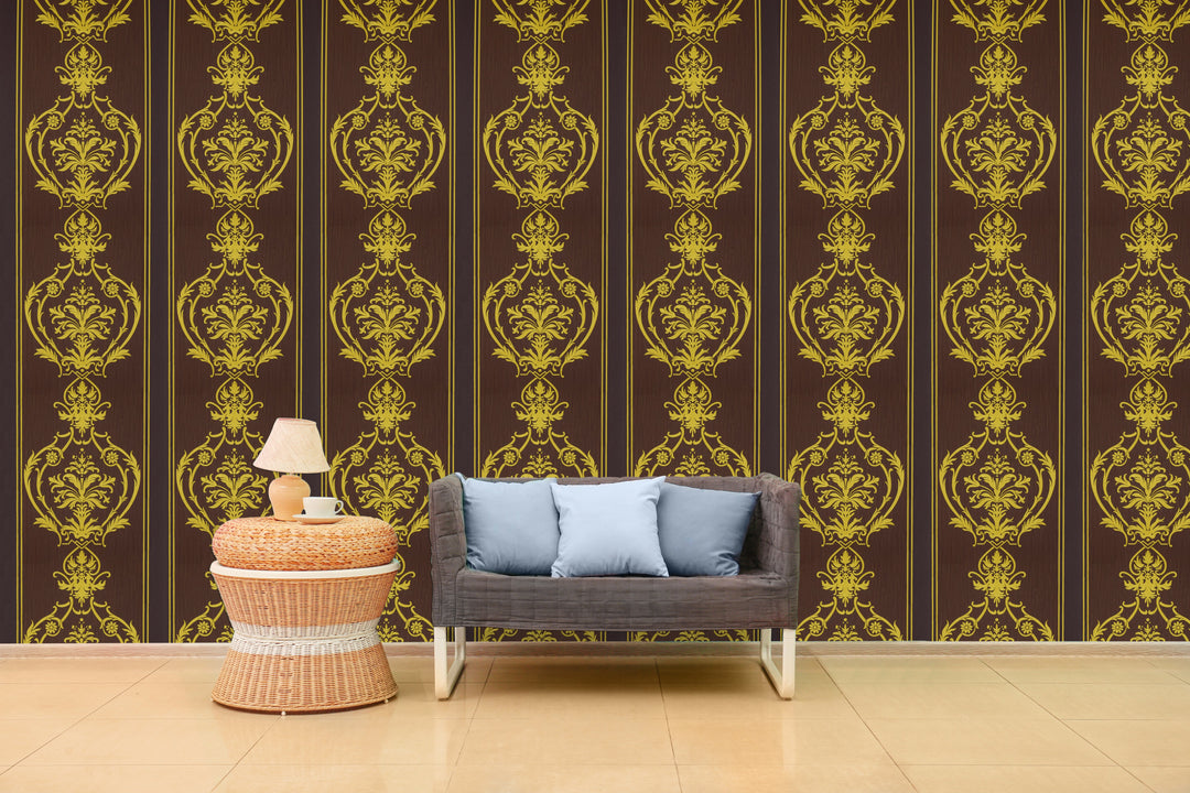 Wellington Gold Crest Wallpaper Hm20806