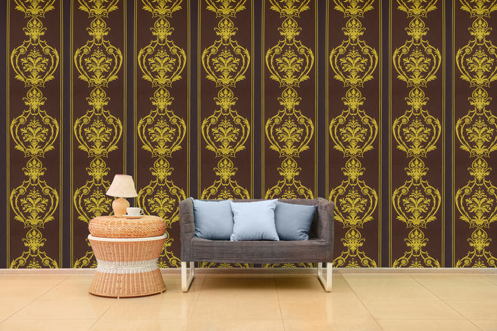 Wellington Gold Crest Wallpaper Hm20806
