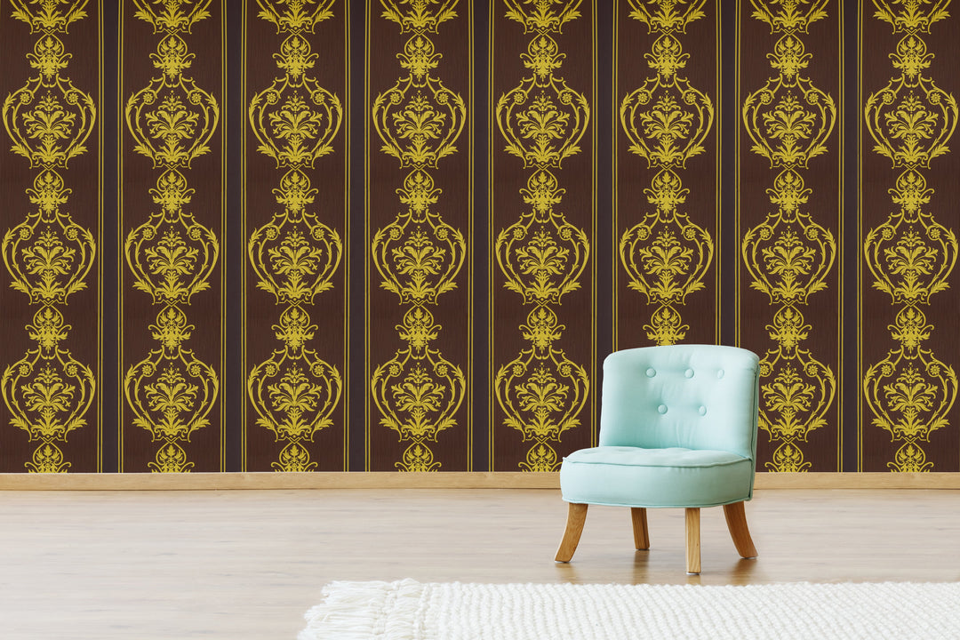 Wellington Gold Crest Wallpaper Hm20806