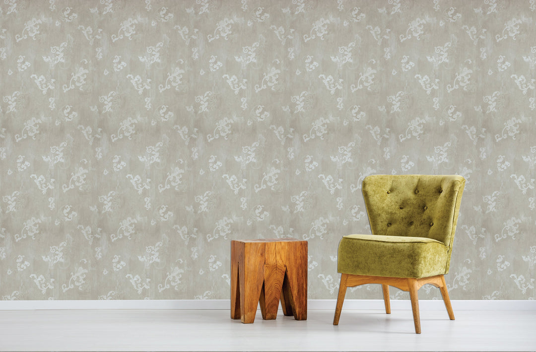 Westminster Snow Ivory Wallpaper We9415